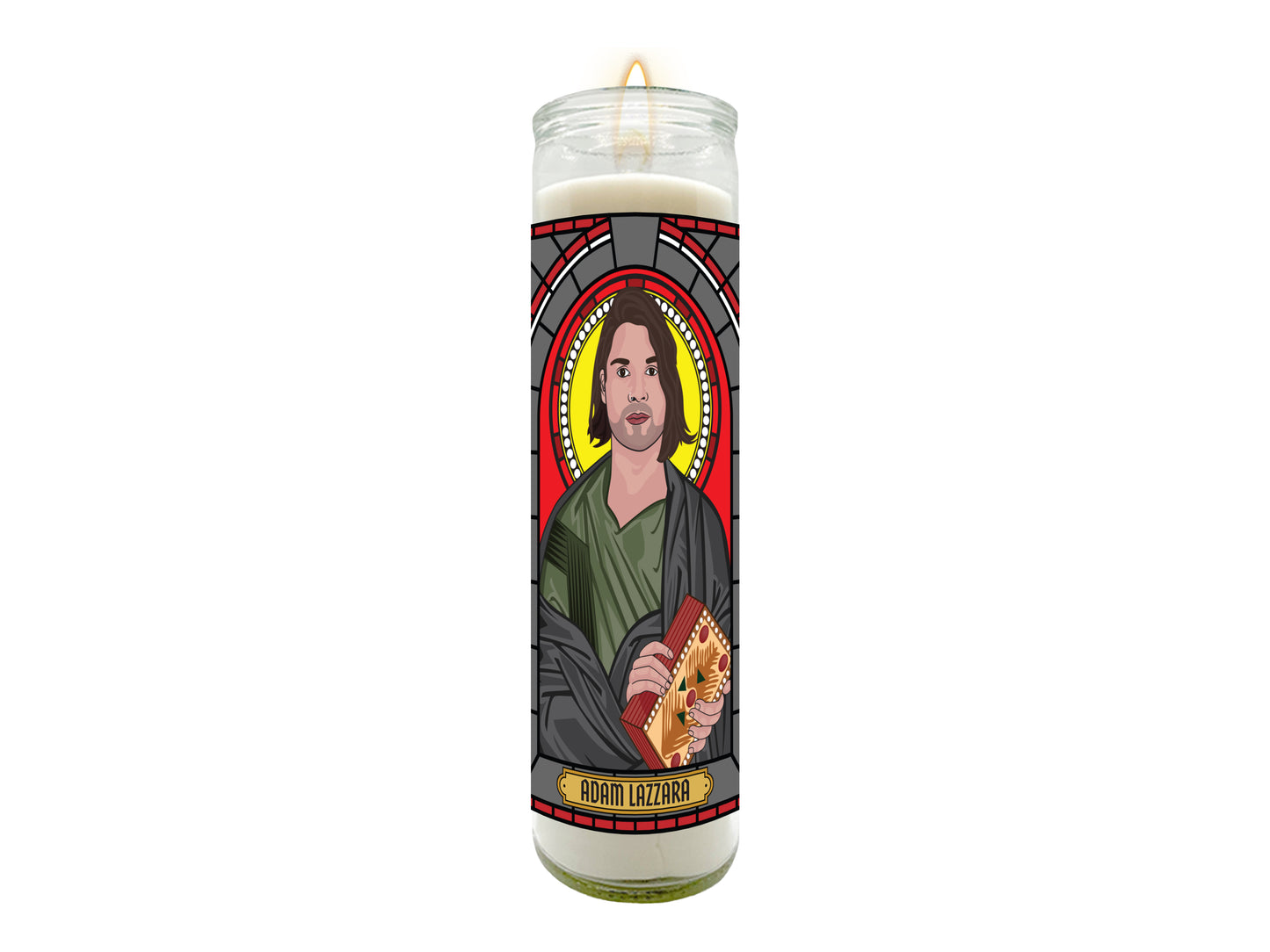 Adam Lazzara Taking Back Sunday Illustrated Prayer Candle