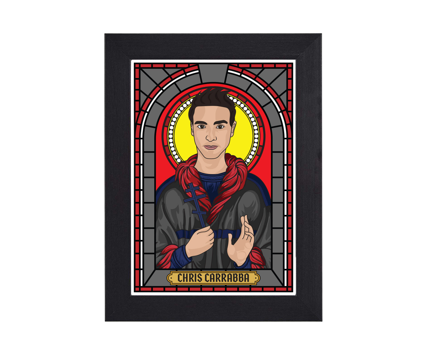 Chris Carrabba Dashboard Confessional Illustrated Saint Print
