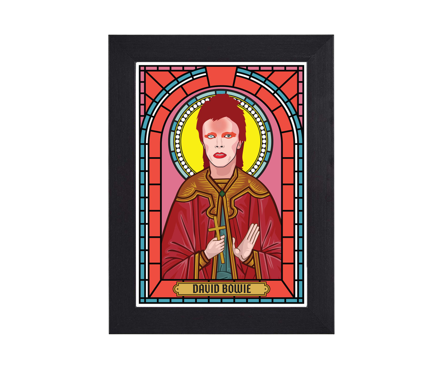 David Bowie Illustrated Saint Print