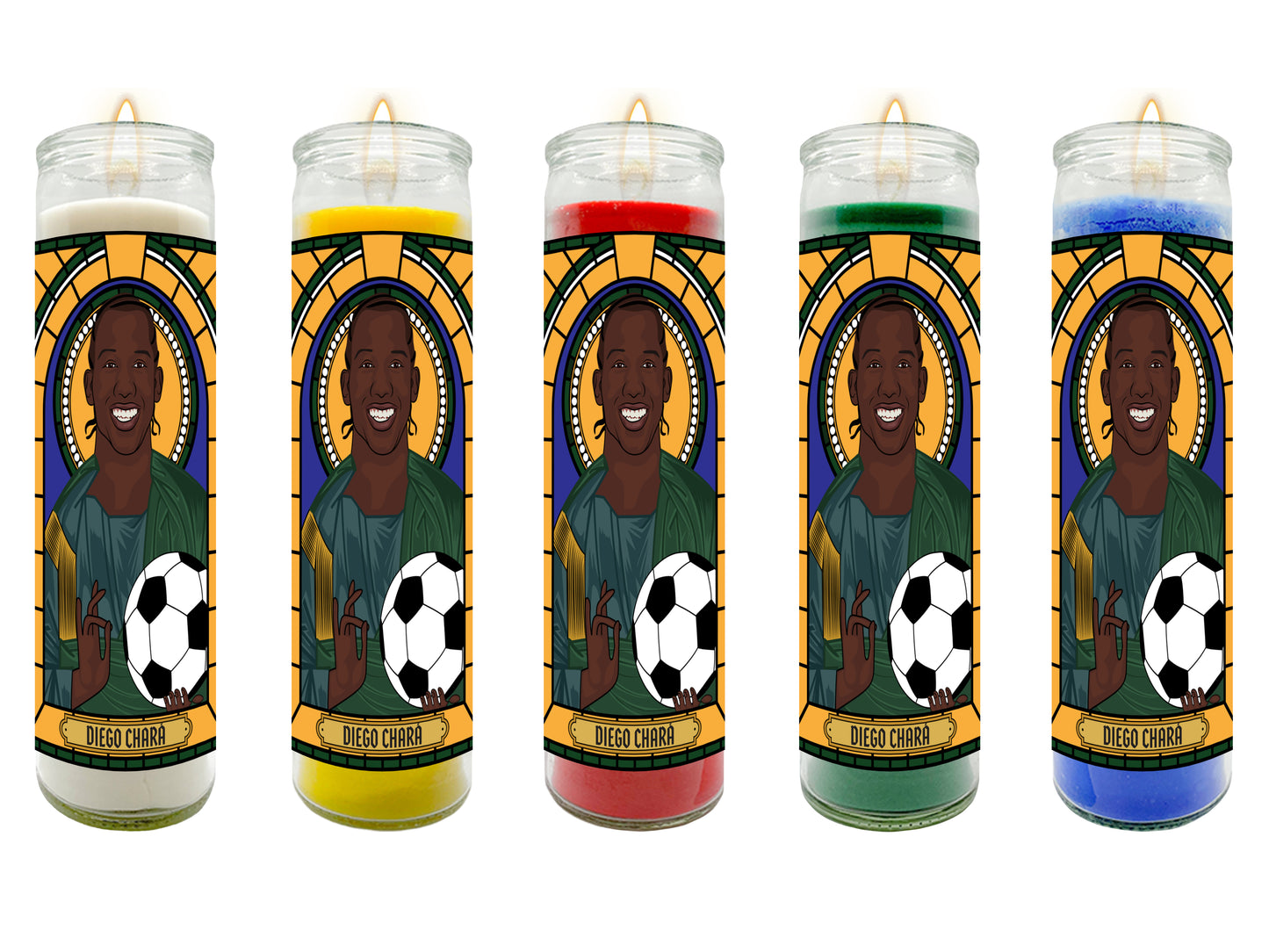 Diego Chará Portland Timbers Illustrated Prayer Candle