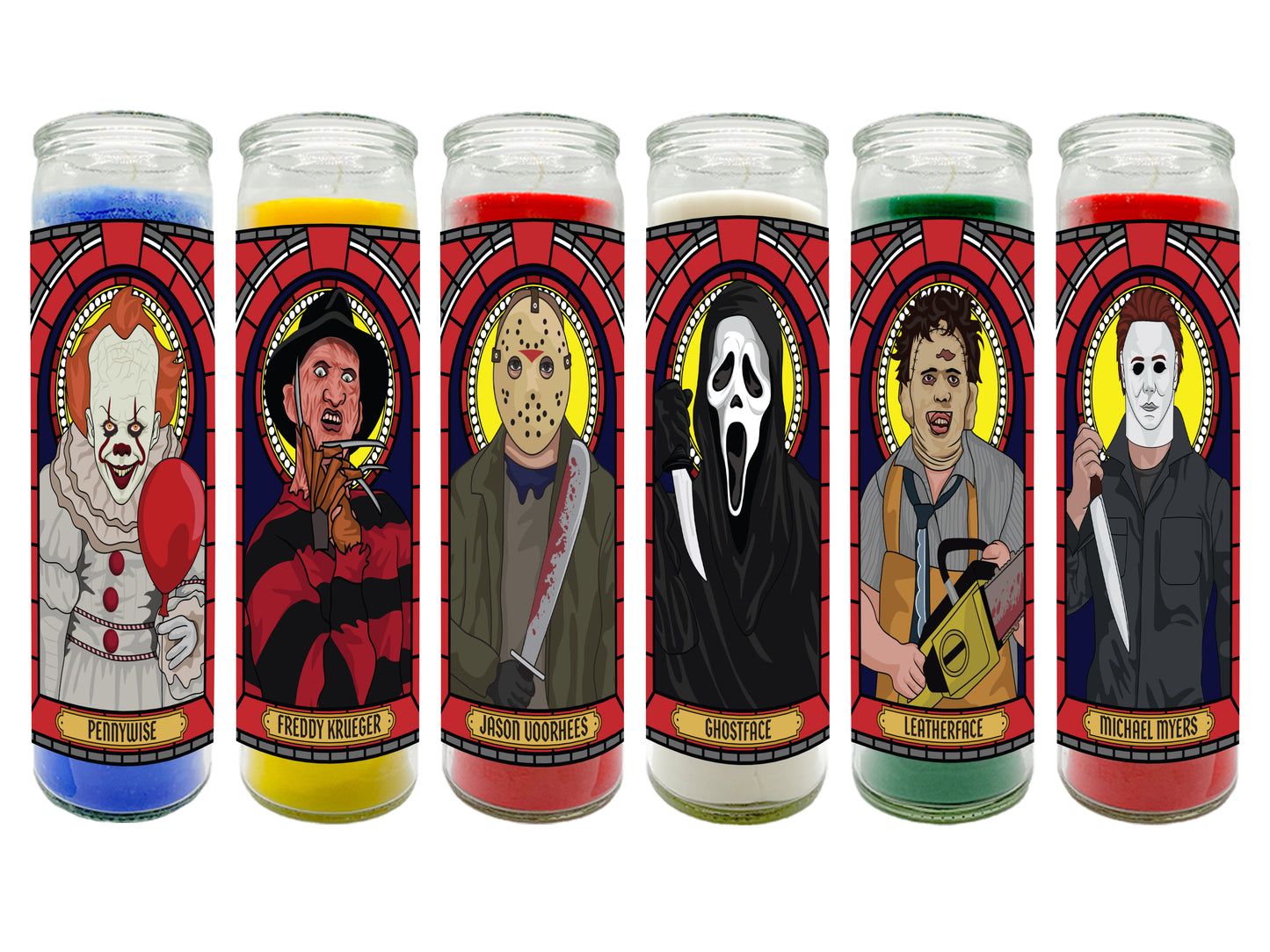 Horror Movie Villans Prayer Candle Series