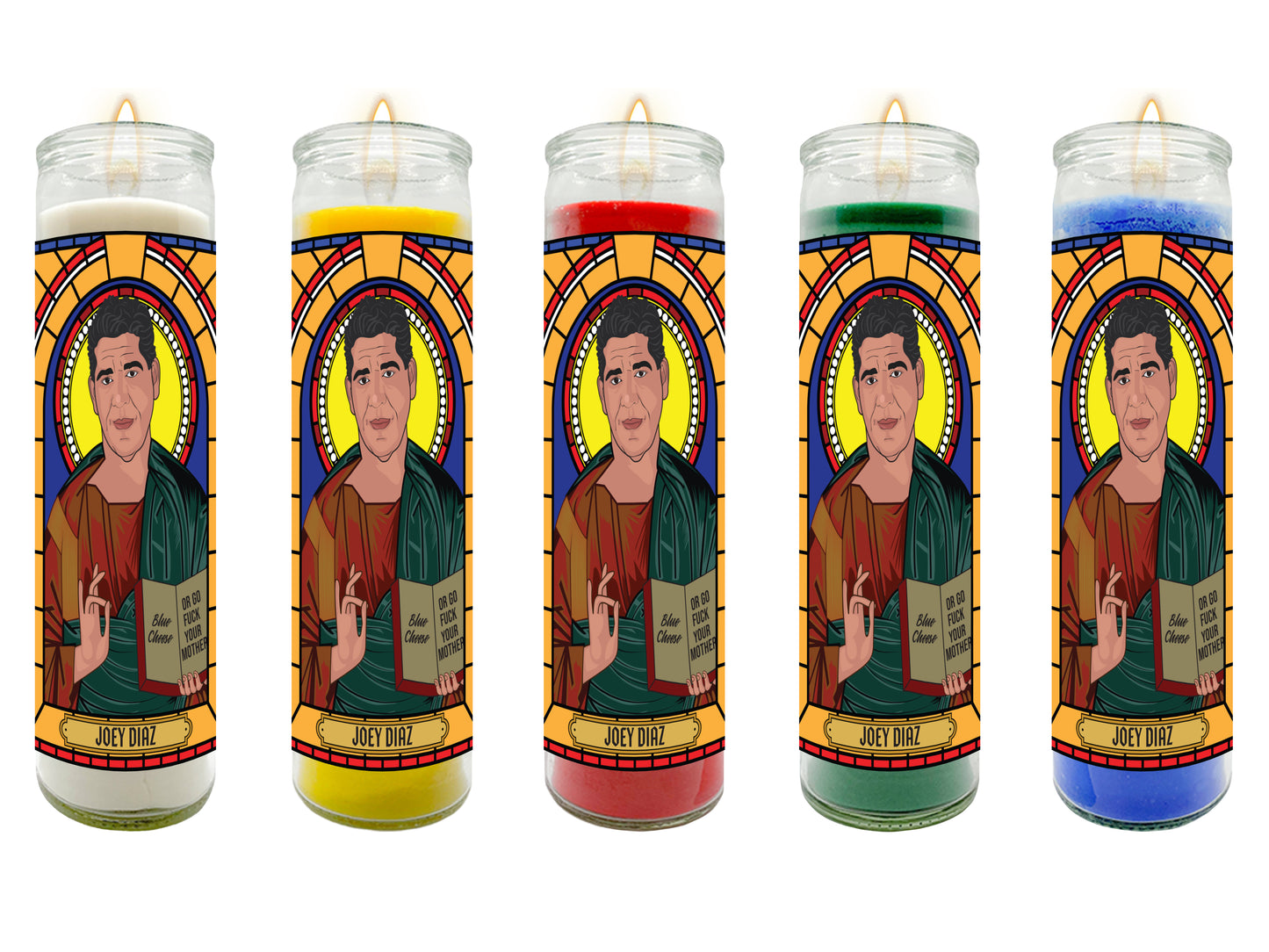 Joey Diaz Illustrated Prayer Candle