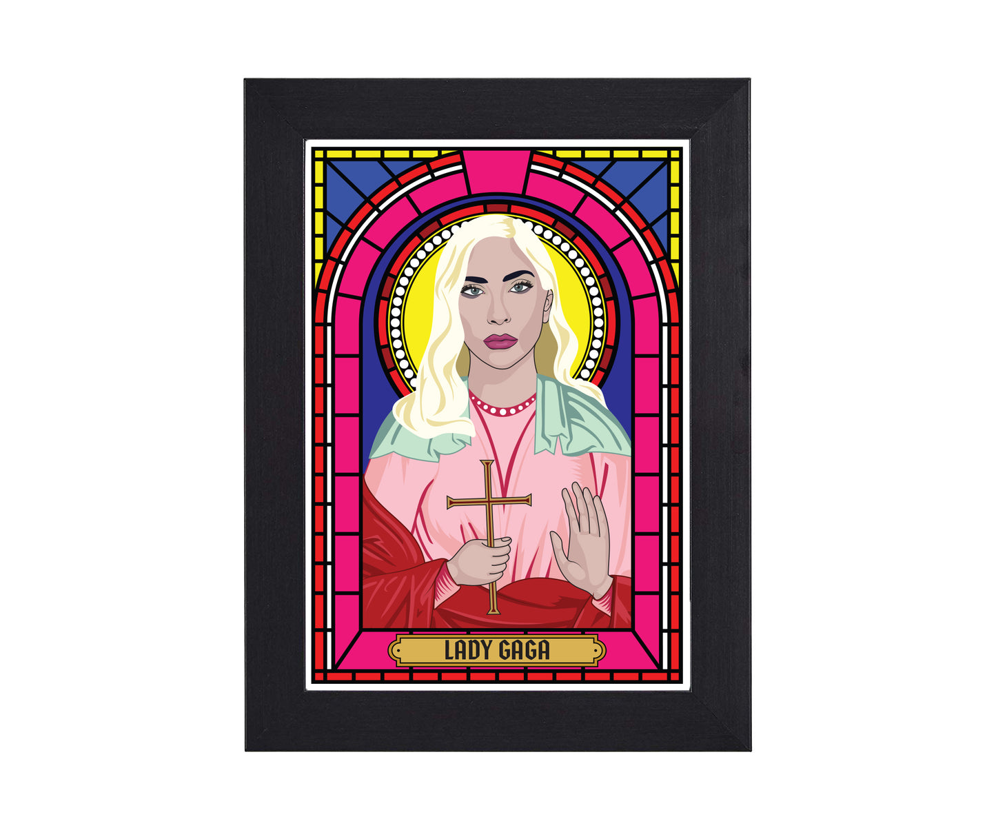 Lady Gaga Illustrated Saint Print
