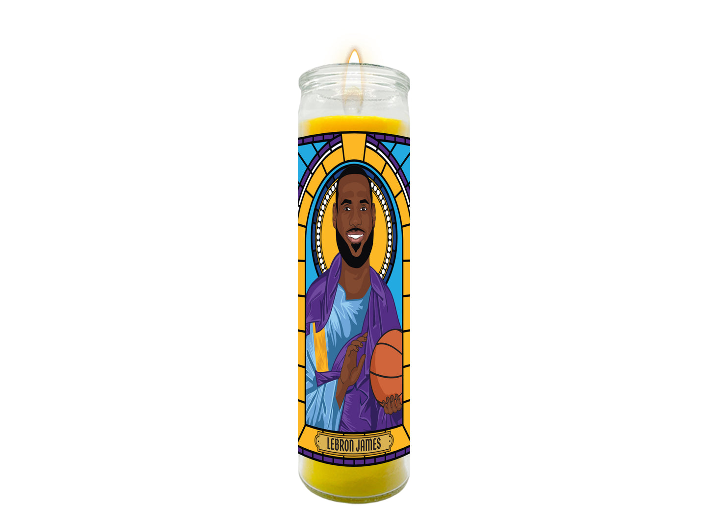 LeBron James Illustrated Prayer Candle