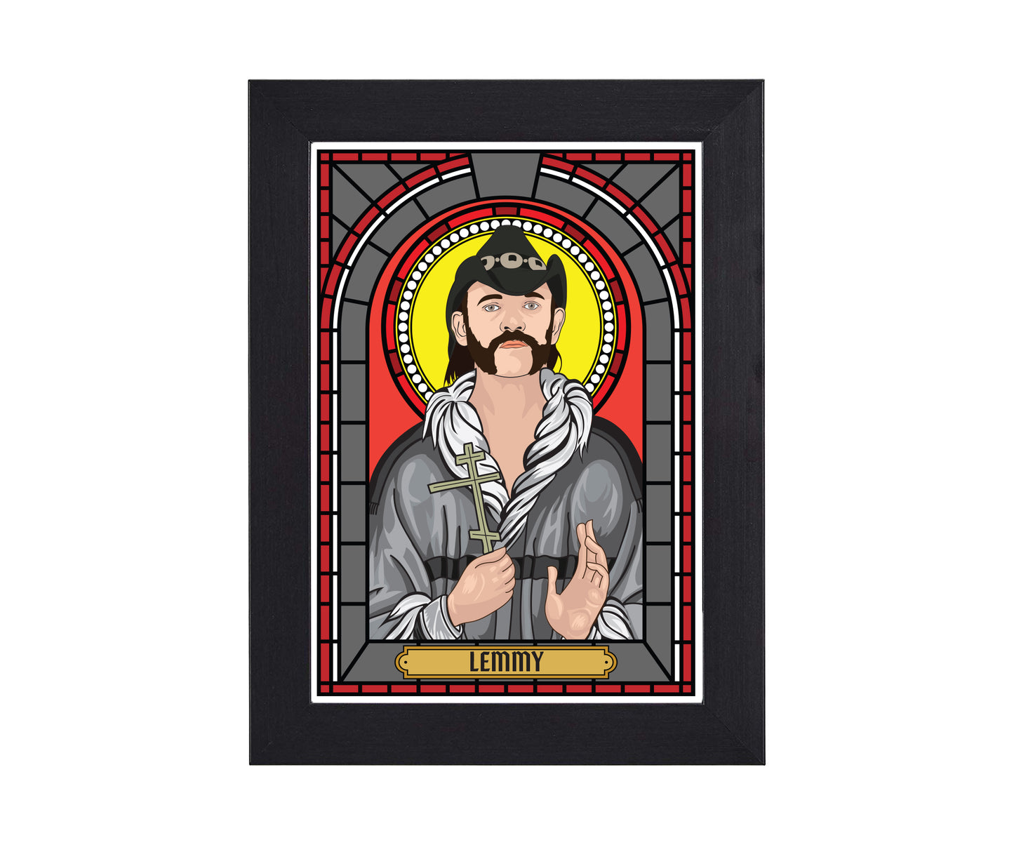 Lemmy Kilmister Illustrated Saint Print