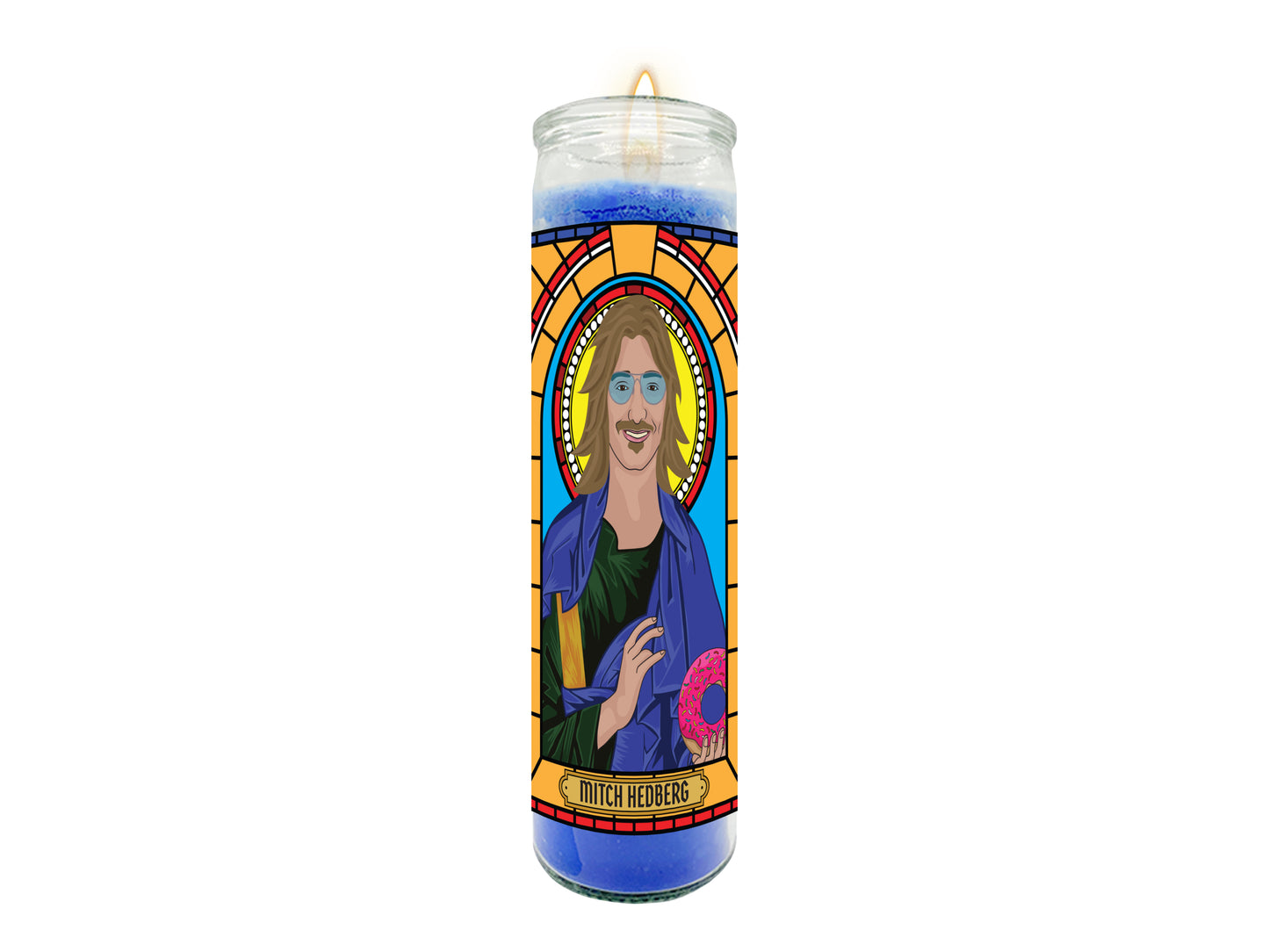 Mitch Hedberg Illustrated Prayer Candle