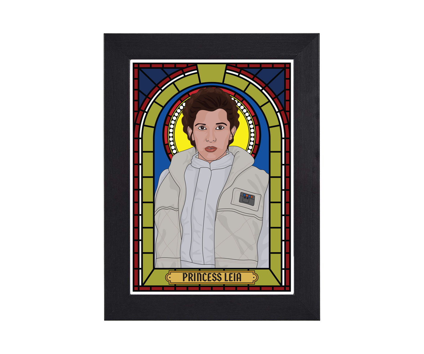 Princess Leia Carrie Fisher Illustrated Saint Print
