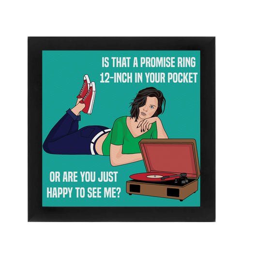 Is that a Promise Ring LP in your Pocket? Valentines Day 8x8 Print