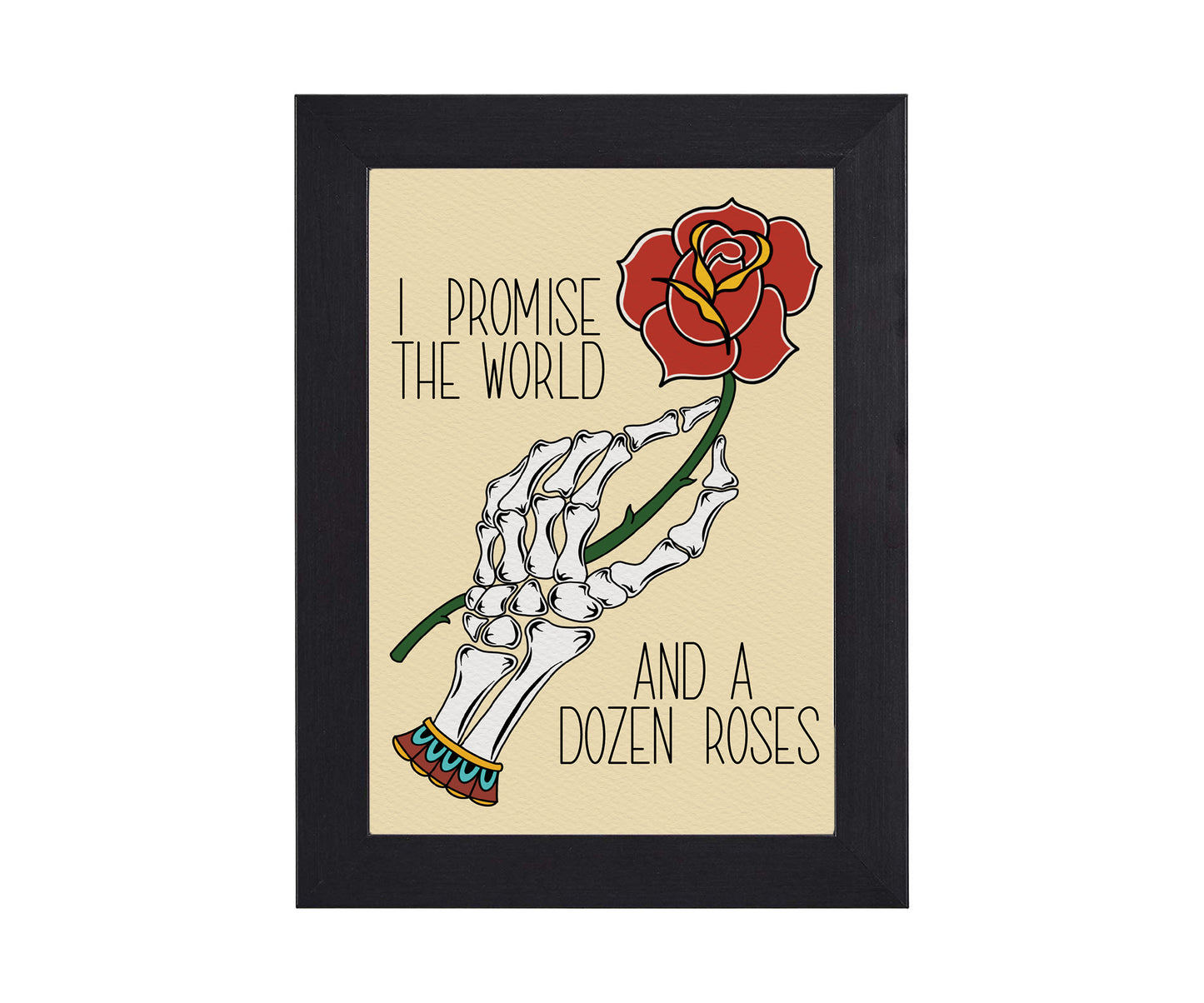 I Promise the World and A Dozen Roses Saosin 5 x7 Valentines Day Print