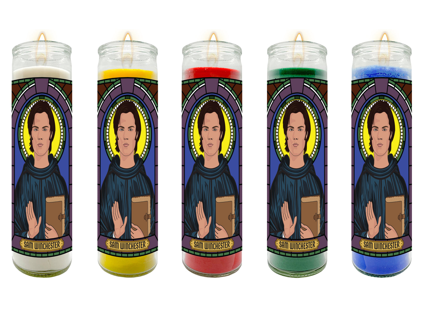 Supernatural Dean and Sam Winchester Illustrated Prayer Candle Series