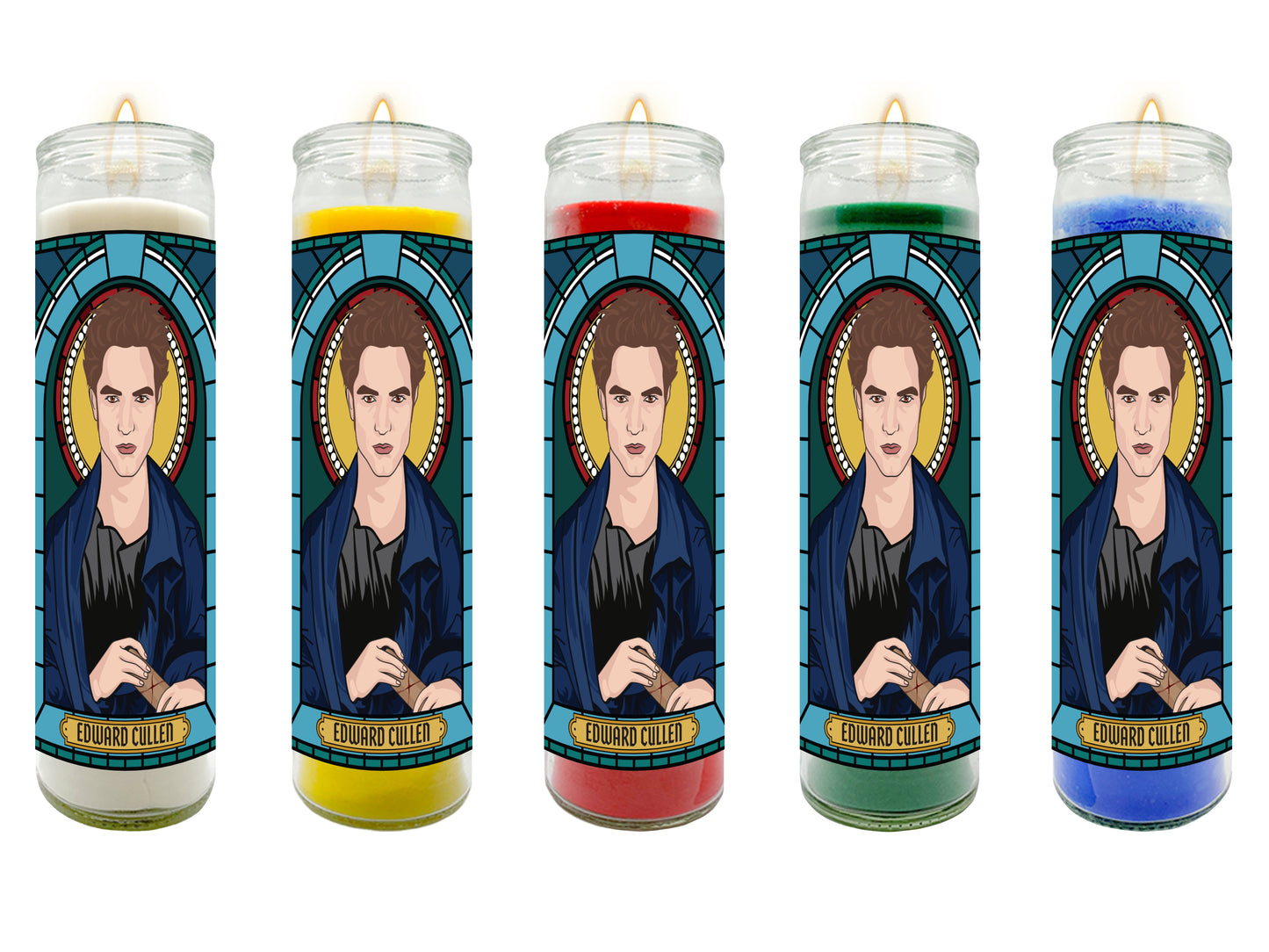 Twilight Bella Swan and Edward Cullen Illustrated Prayer Candle Series